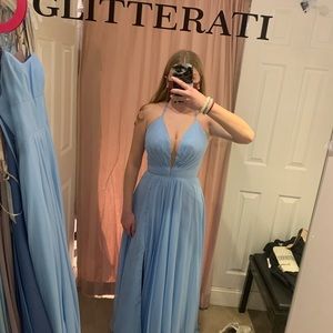 Baby blue prom dress!